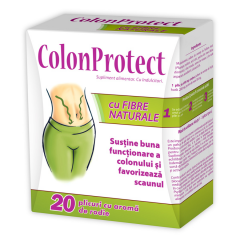 Colon Protect cu aromă de rodie pentru buna funcționare a colonului, 20 plicuri,  Zdrovit